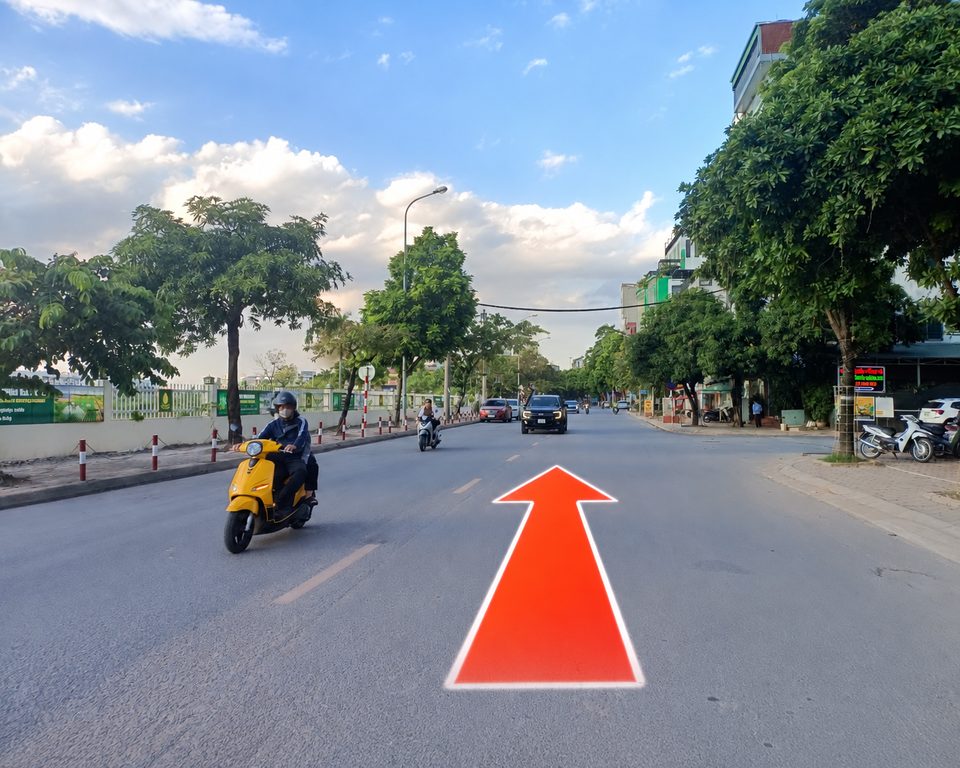 Bước 1: Đi thẳng từ Học viện Nông nghiệp