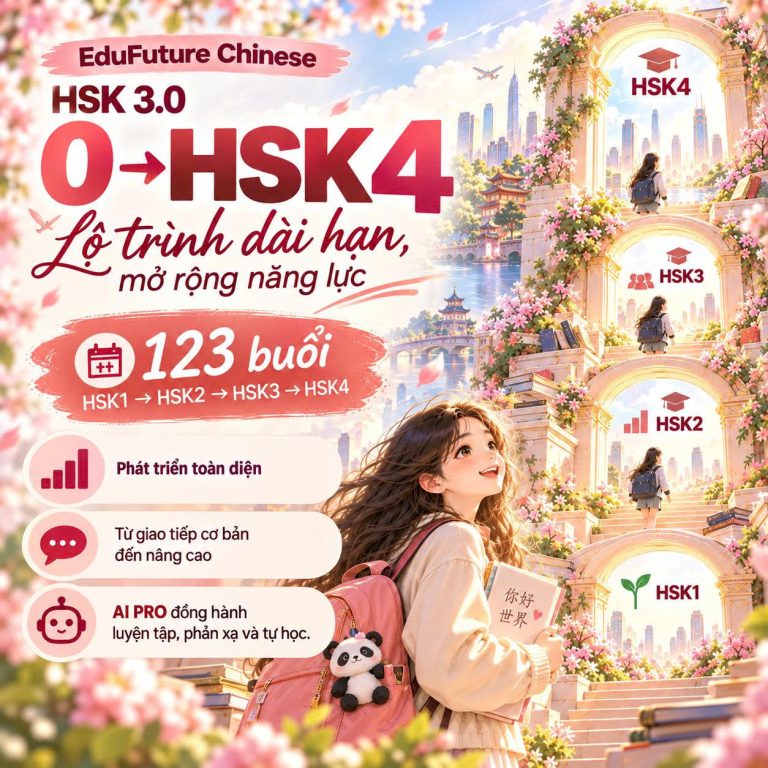 HSK3.0: 0 → HSK4 (AI Pro) - Offline